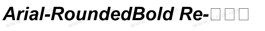 Arial-RoundedBold Re字体转换